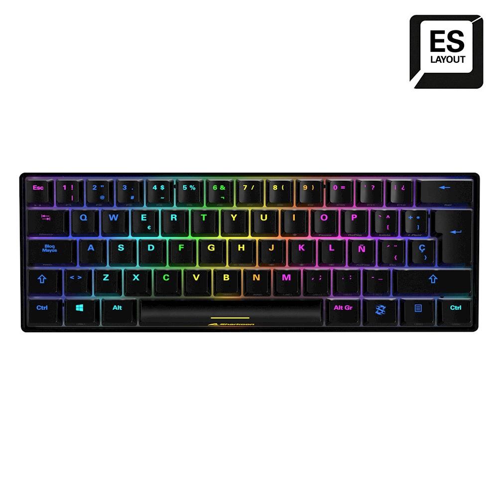 SHARKOON TECLADO SGK50 S4 BK KAILH RED ES